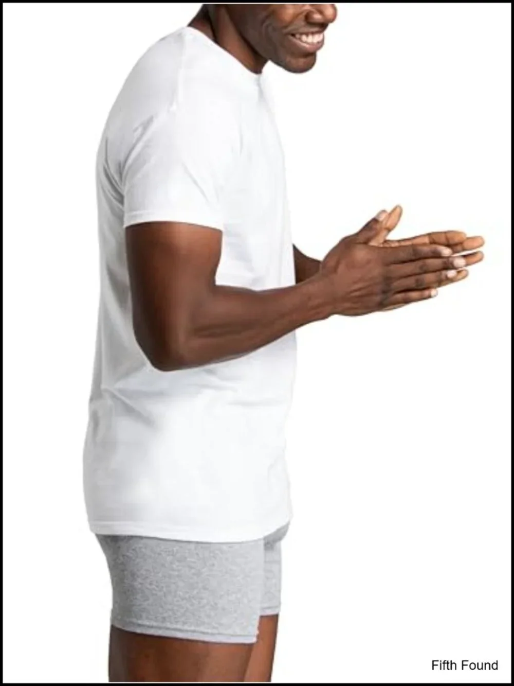 Men's 6-Pack Cotton Crew Undershirts - Tag Free Moisture Wicking Tees